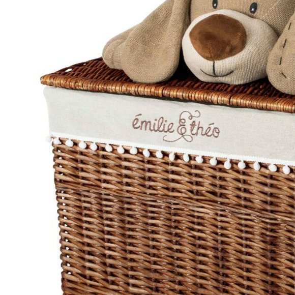 NEW Émilie & Théo - Bay the Dog Lidded Basket, MSRP $220 - Picture 3 of 4